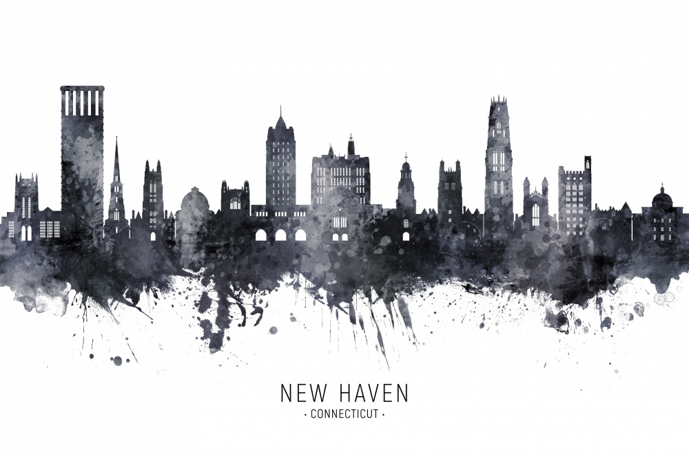 New Haven Connecticut Skyline von Michael Tompsett