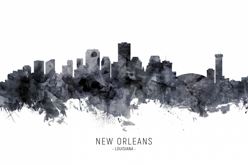 New Orleans Louisiana Skyline von Michael Tompsett