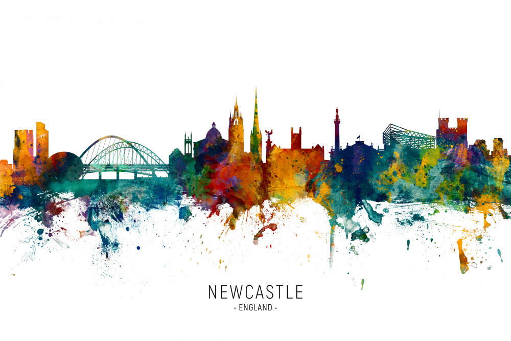 Newcastle England Skyline von Michael Tompsett