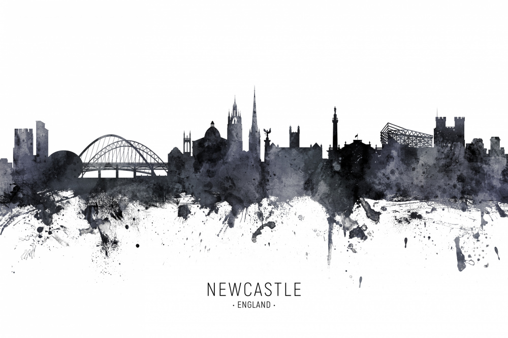 Newcastle England Skyline von Michael Tompsett