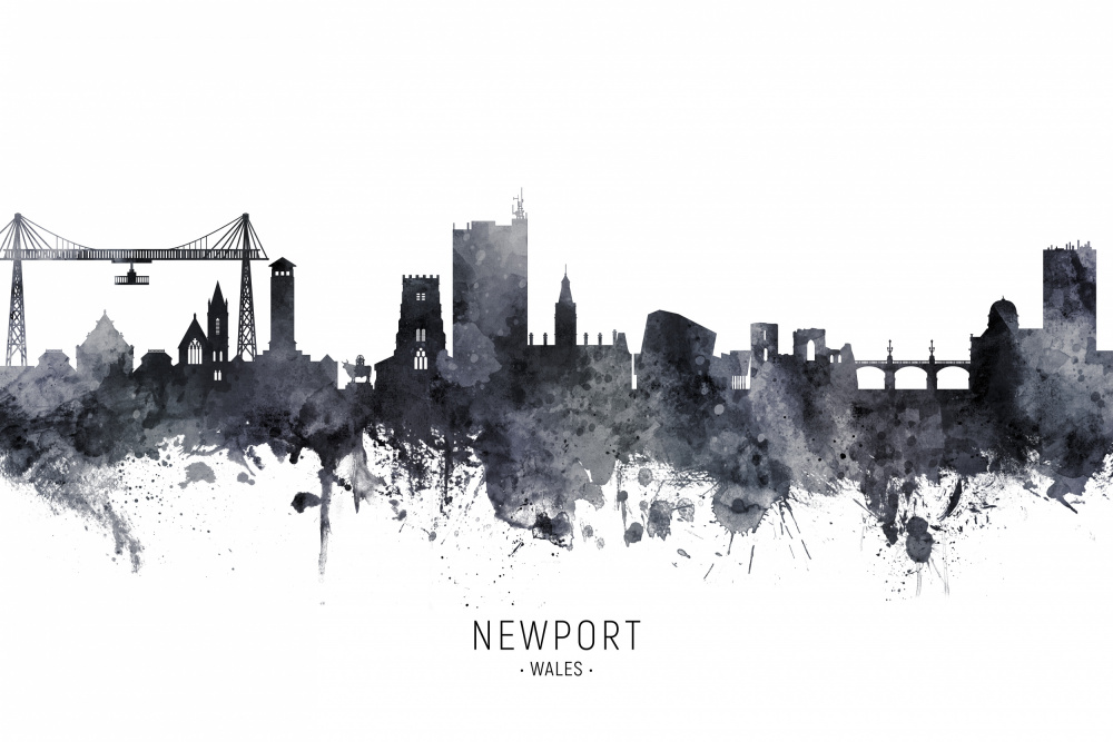 Newport Wales Skyline von Michael Tompsett