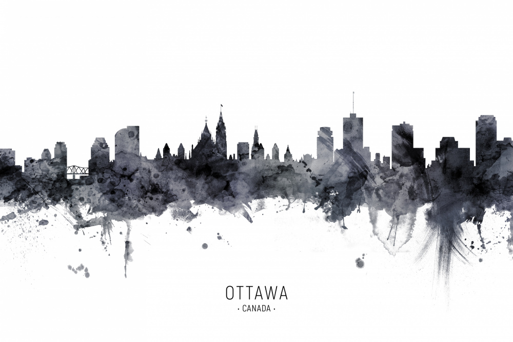 Ottawa Canada Skyline von Michael Tompsett