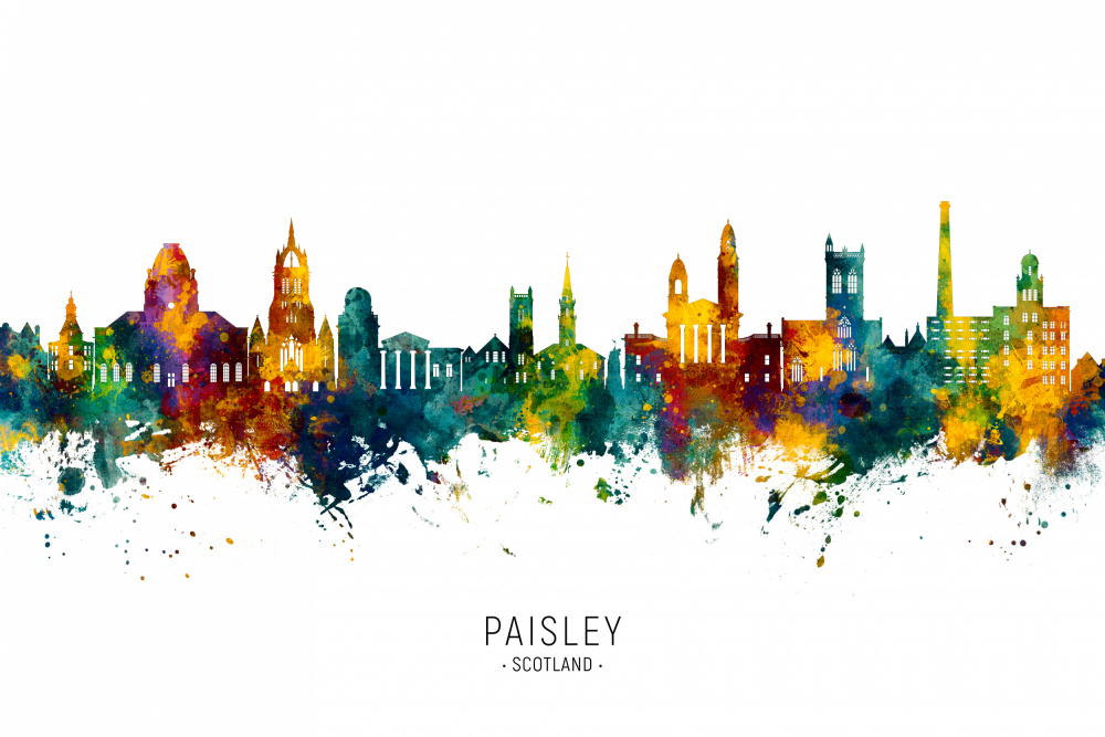 Paisley Scotland Skyline von Michael Tompsett