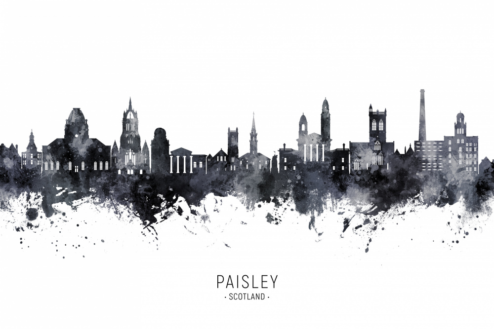 Paisley Scotland Skyline von Michael Tompsett