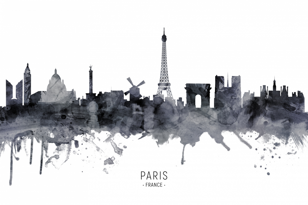 Paris France Skyline von Michael Tompsett