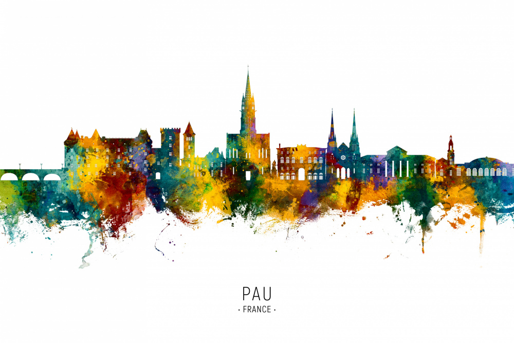 Pau France Skyline von Michael Tompsett