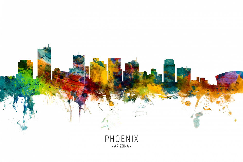 Phoenix Arizona Skyline von Michael Tompsett