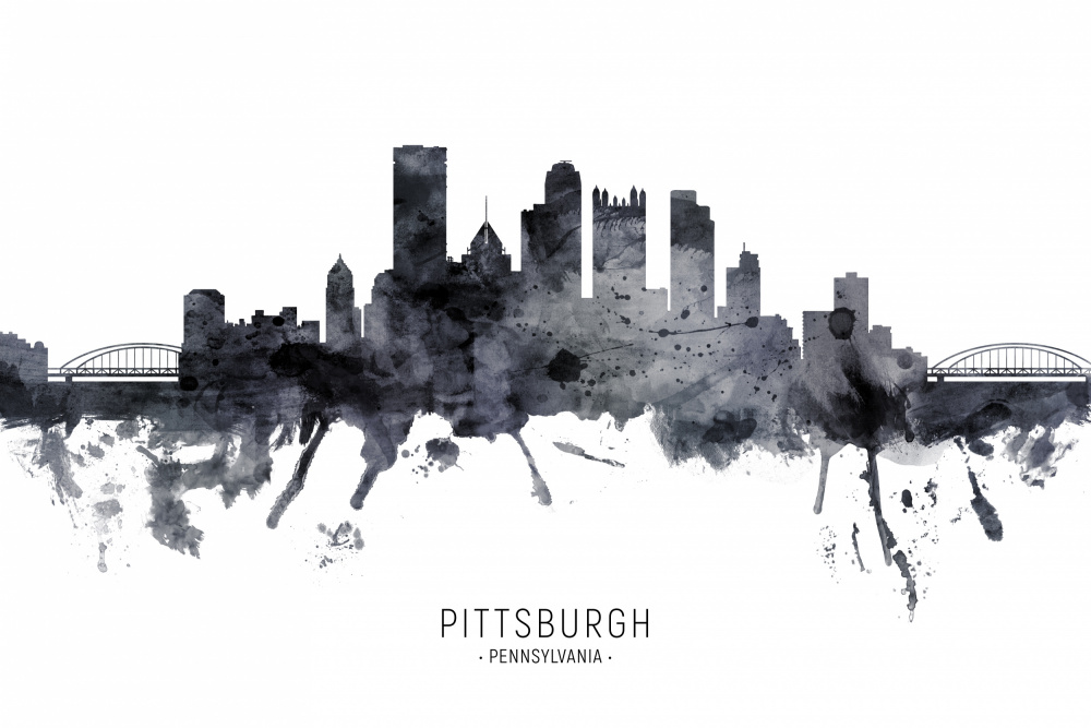 Pittsburgh Pennsylvania Skyline von Michael Tompsett