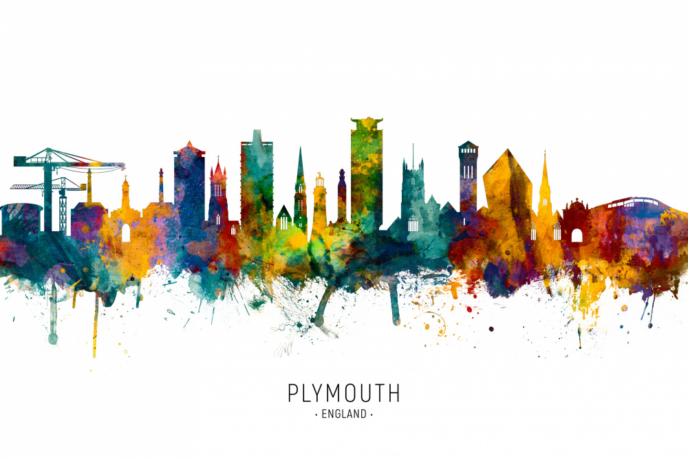 Plymouth England Skyline von Michael Tompsett