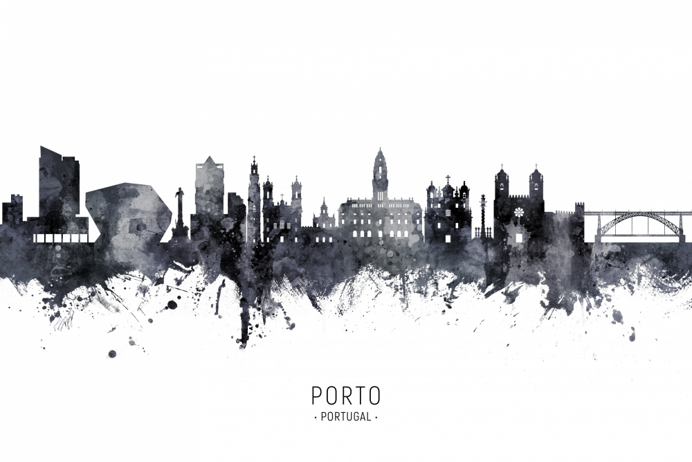 Porto Portugal Skyline von Michael Tompsett