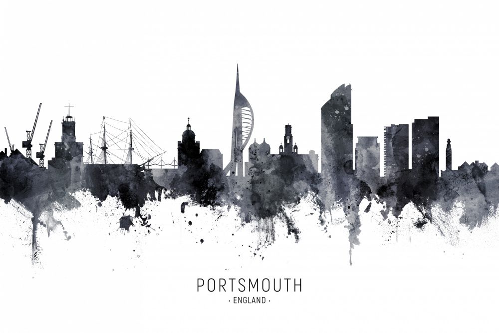 Portsmouth England Skyline von Michael Tompsett