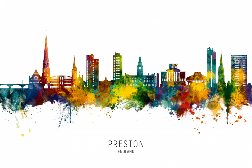 Preston England Skyline von Michael Tompsett