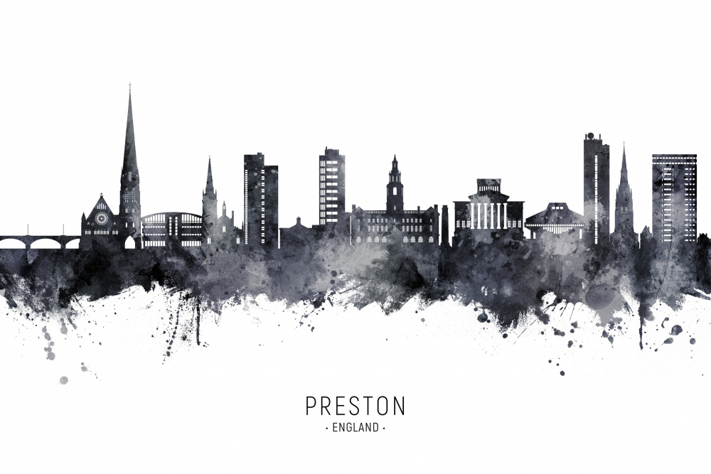 Preston England Skyline von Michael Tompsett