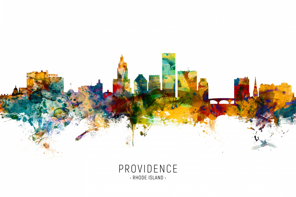 Providence Rhode Island Skyline von Michael Tompsett