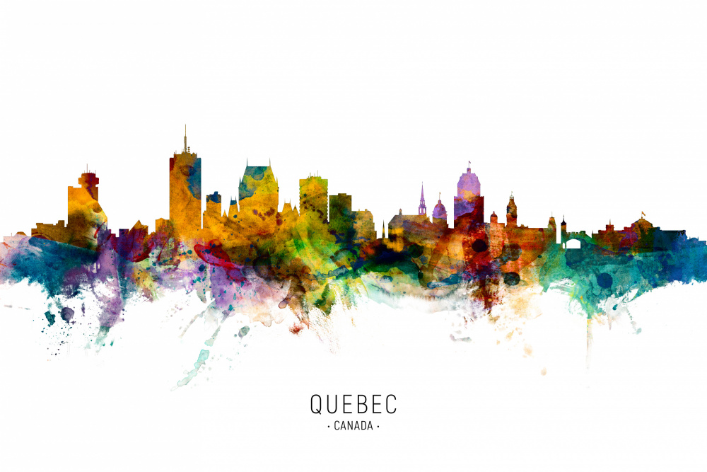 Quebec Canada Skyline von Michael Tompsett