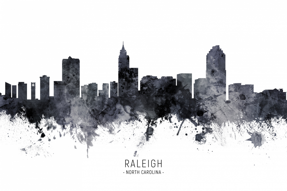 Raleigh North Carolina Skyline von Michael Tompsett