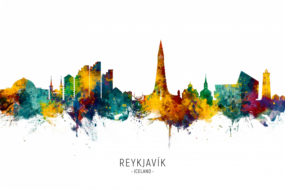 Reykjavík Iceland Skyline von Michael Tompsett