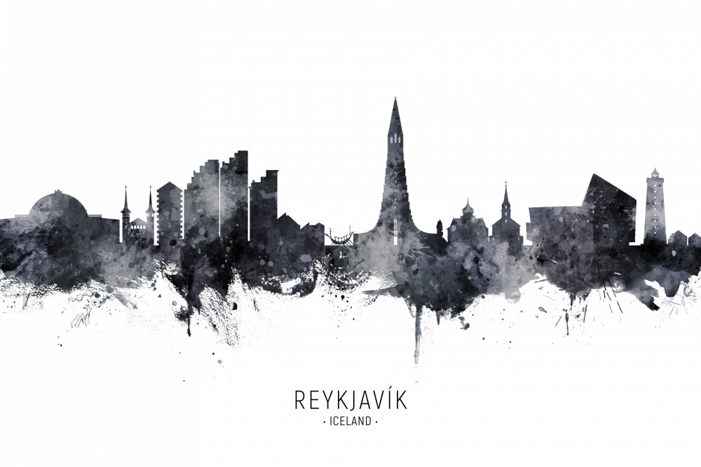 Reykjavík Iceland Skyline von Michael Tompsett