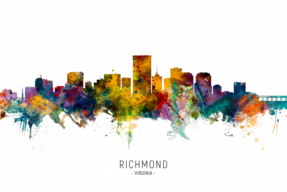 Richmond Virginia Skyline von Michael Tompsett