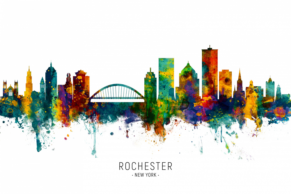 Rochester New York Skyline von Michael Tompsett