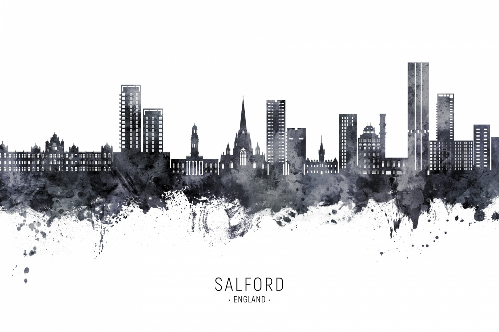 Salford England Skyline von Michael Tompsett