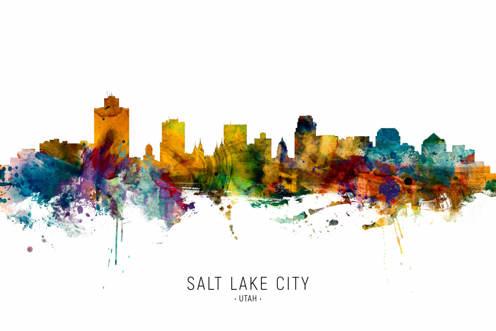 Salt Lake City Utah Skyline von Michael Tompsett