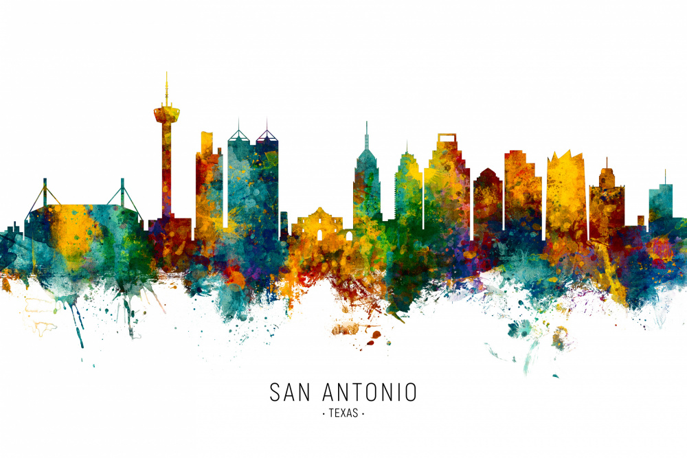 San Antonio Texas Skyline von Michael Tompsett