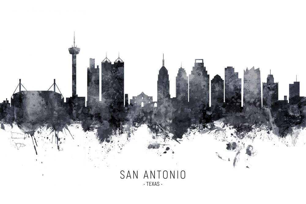 San Antonio Texas Skyline von Michael Tompsett