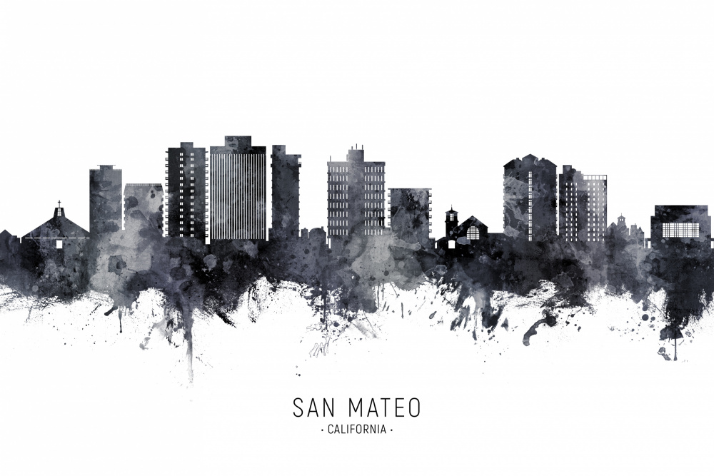 San Mateo California Skyline von Michael Tompsett