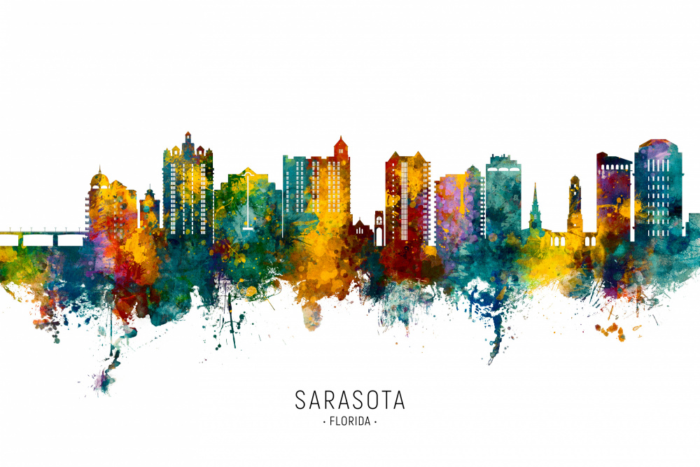 Sarasota Florida Skyline von Michael Tompsett