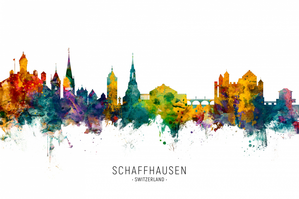 Schaffhausen Switzerland Skyline von Michael Tompsett