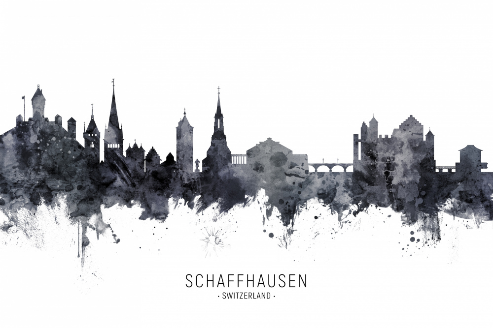 Schaffhausen Switzerland Skyline von Michael Tompsett