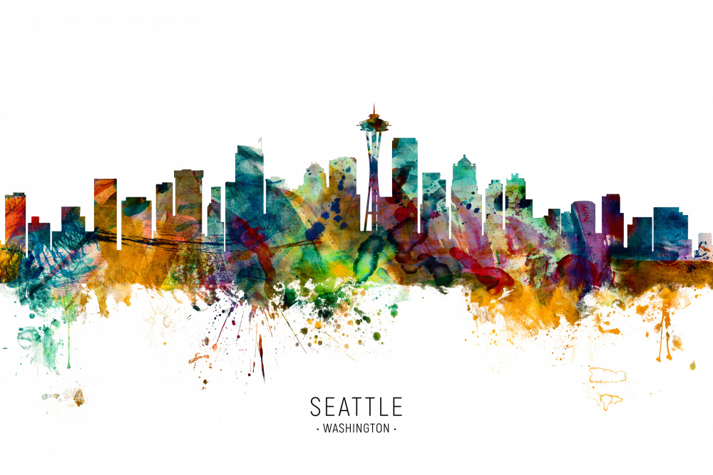 Seattle Washington Skyline von Michael Tompsett