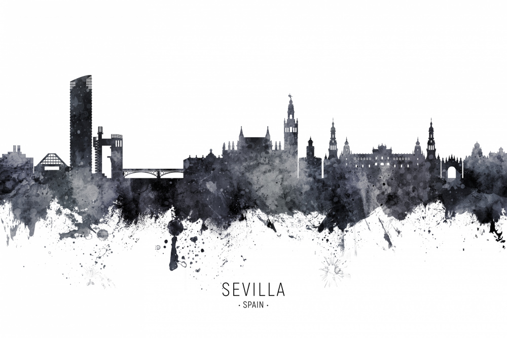 Sevilla Spain Skyline von Michael Tompsett