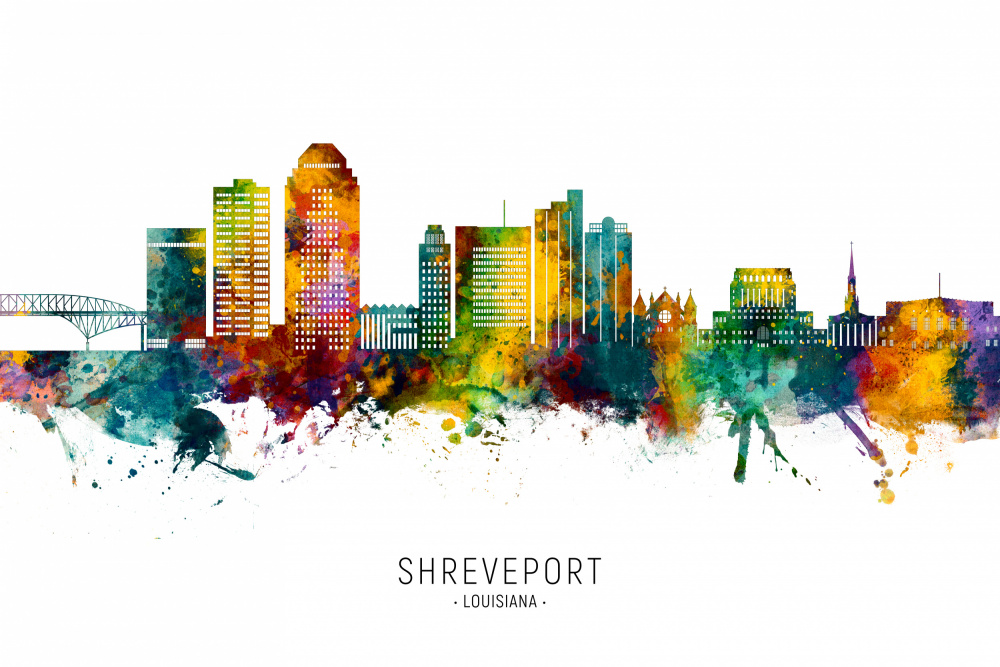 Shreveport Louisiana Skyline von Michael Tompsett