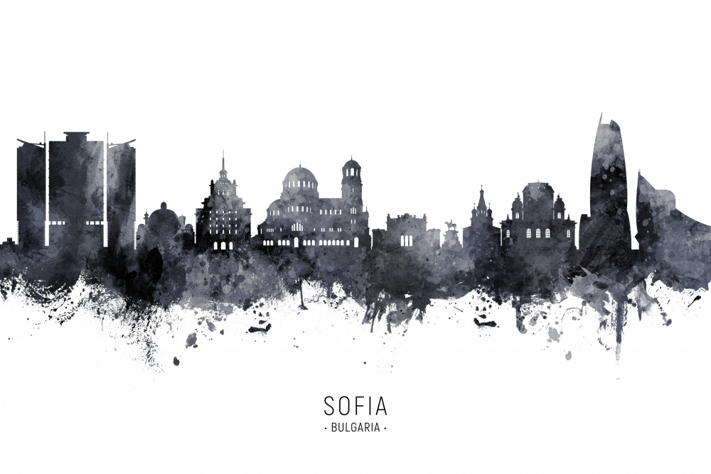 Sofia Bulgaria Skyline von Michael Tompsett