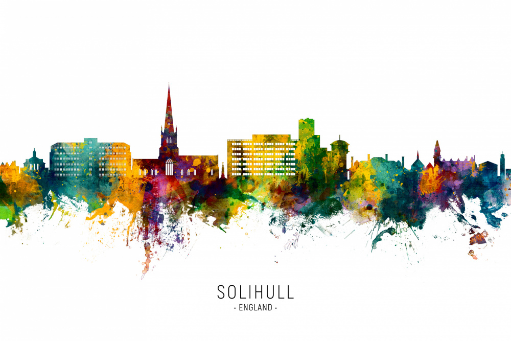 Solihull England Skyline von Michael Tompsett