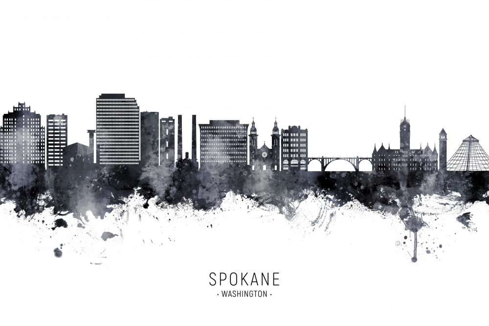 Spokane Washington Skyline von Michael Tompsett