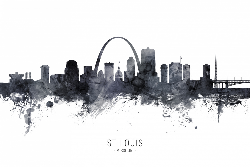 St Louis Missouri Skyline von Michael Tompsett