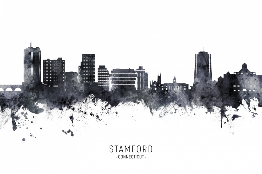 Stamford Connecticut Skyline von Michael Tompsett