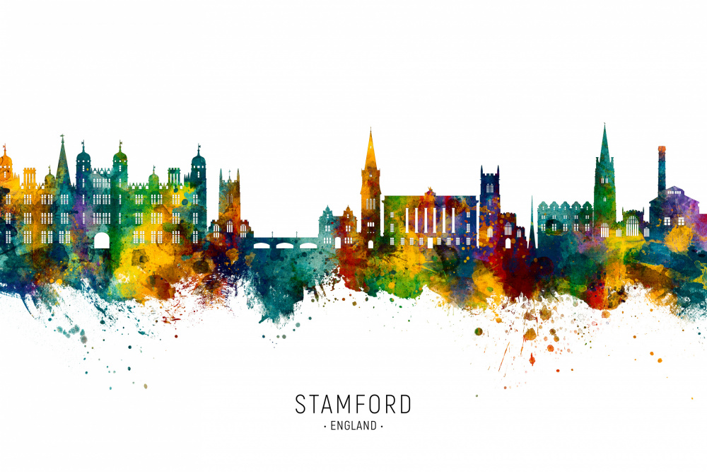 Stamford England Skyline von Michael Tompsett