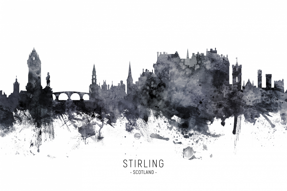 Stirling Scotland Skyline von Michael Tompsett