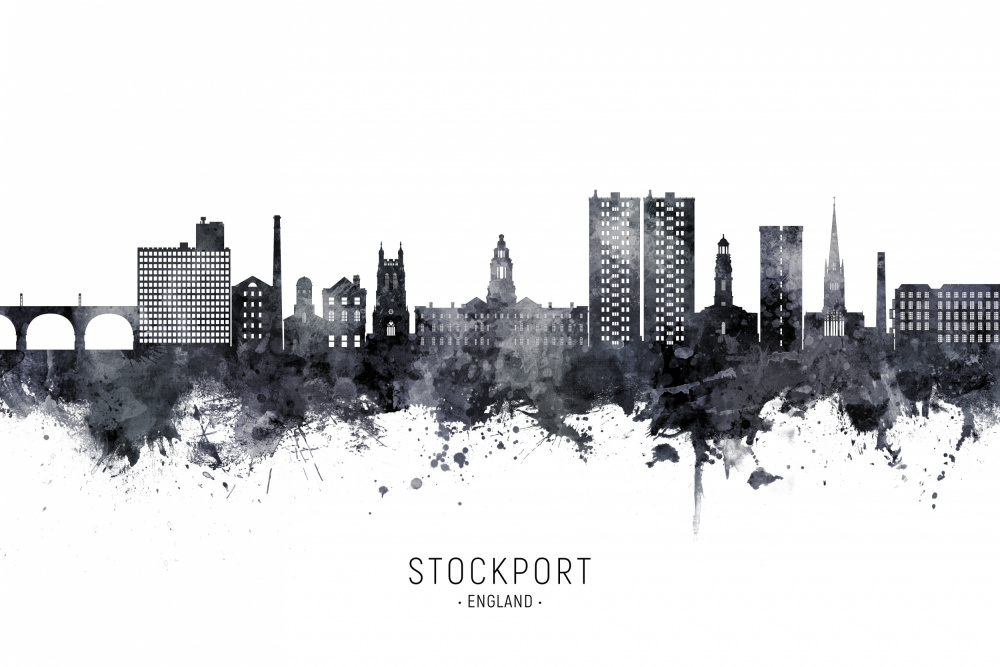 Stockport England Skyline von Michael Tompsett