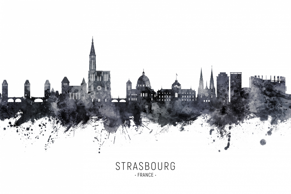 Strasbourg France Skyline von Michael Tompsett