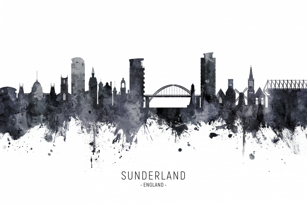 Sunderland England Skyline von Michael Tompsett