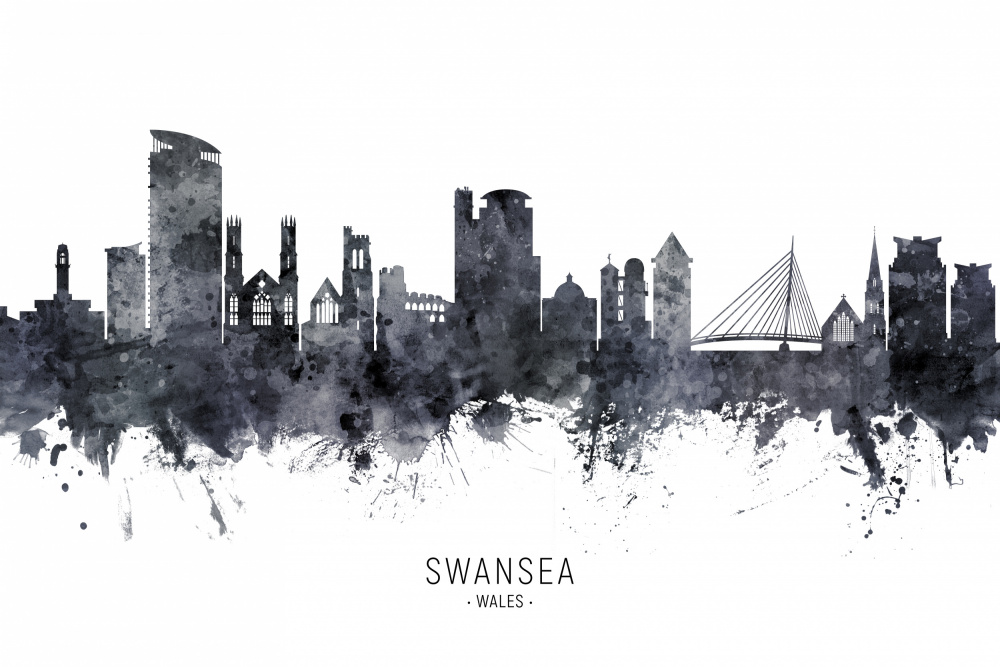 Swansea Wales Skyline von Michael Tompsett