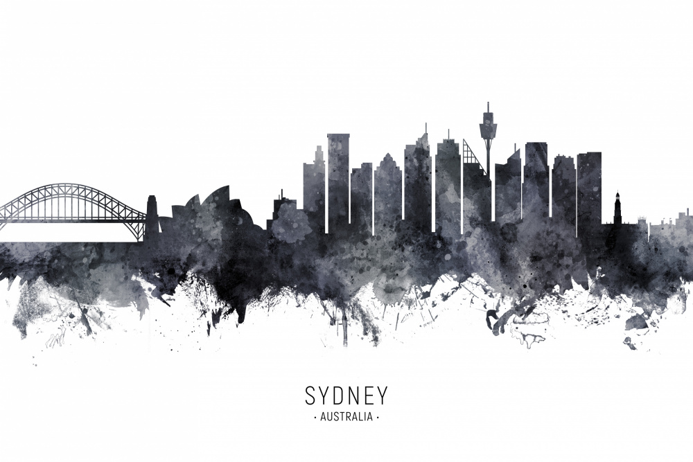 Sydney Australia Skyline von Michael Tompsett