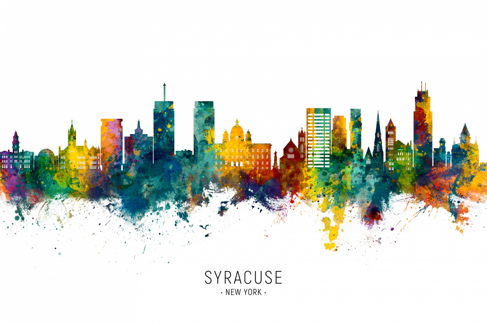 Syracuse New York Skyline von Michael Tompsett