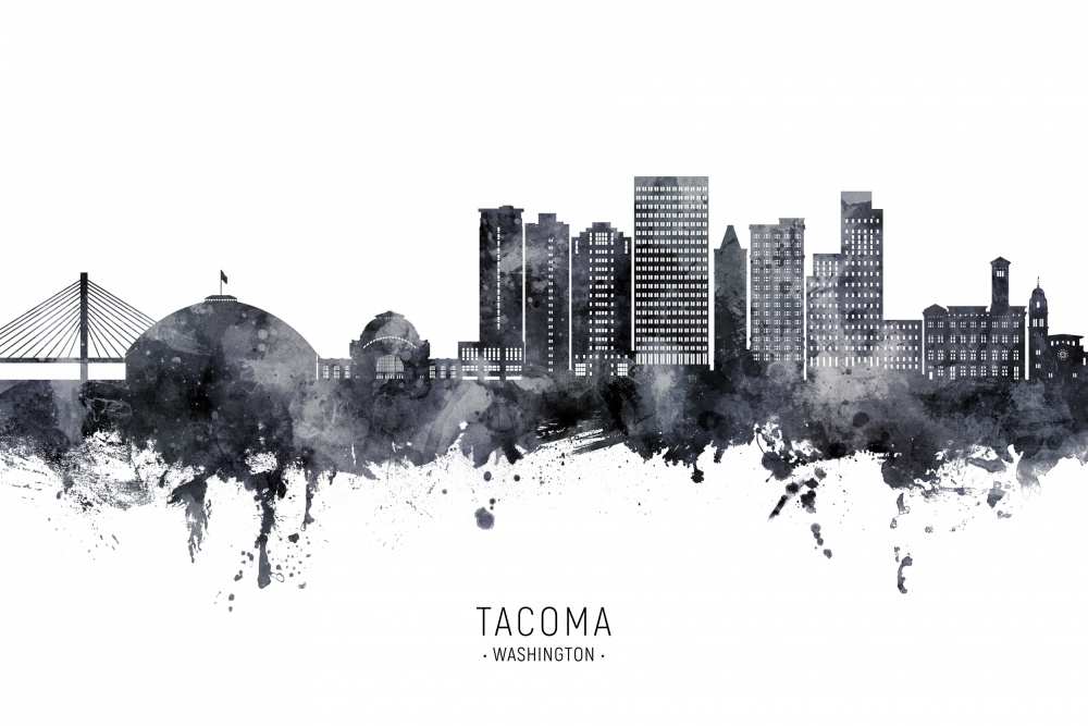 Tacoma Washington Skyline von Michael Tompsett