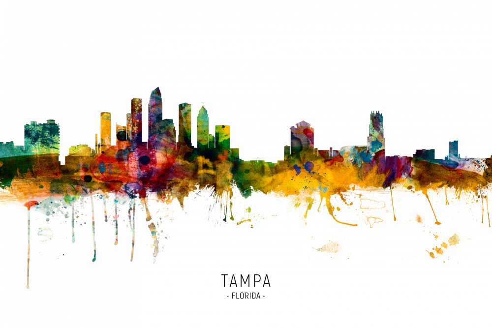 Tampa Florida Skyline von Michael Tompsett